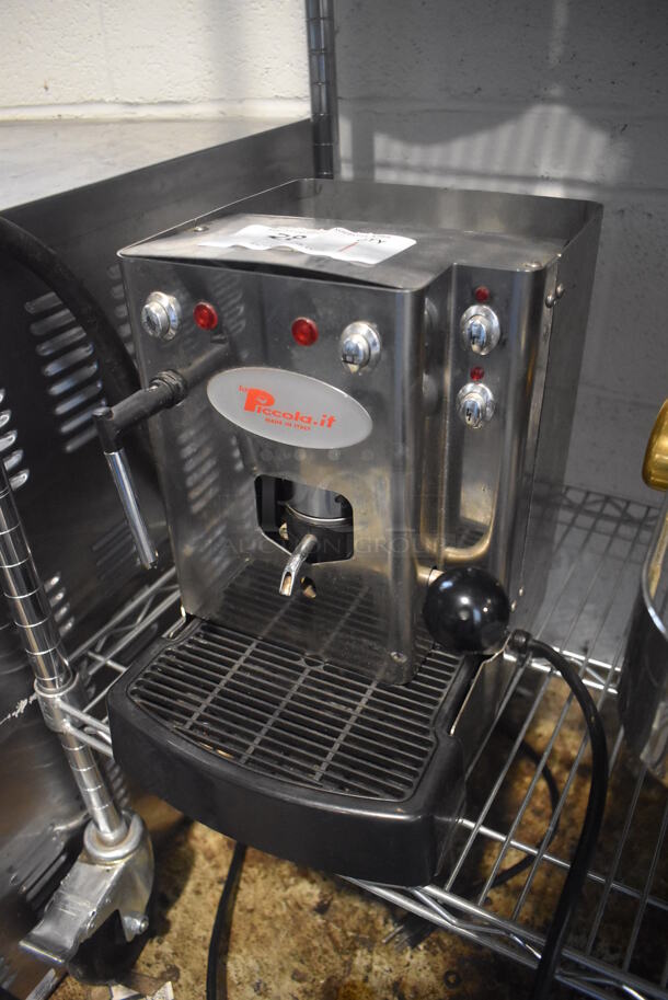 Piccola Sara Acciaio Vapore Stainless Steel Commercial Countertop Single Group Espresso Machine w/ Steam Wand. 9x12x12 - Image 2 of 6