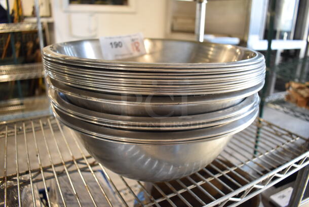 18 Metal Bowls. Includes 13.5x13.5x4.5. 18 Times Your Bid! - Image 3 of 3