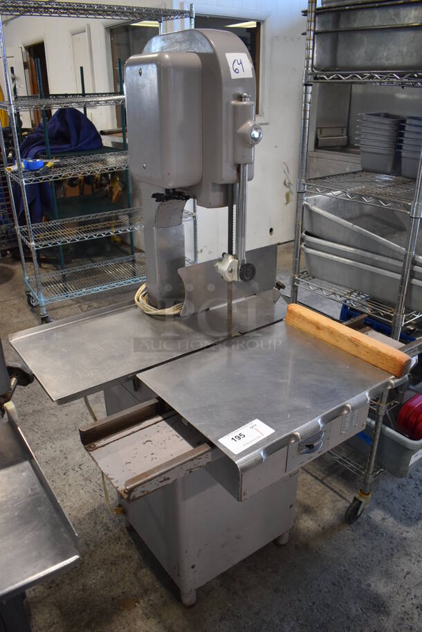 Hobart 5012 Stainless Steel Commercial Floor Style Meat Saw. 230 Volts, 1 Phase. 37x31x63