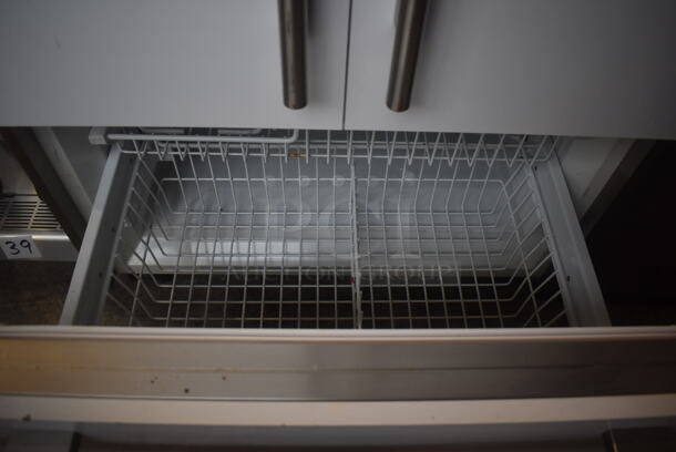 Sub-zero BI-36UFD/0 Metal French Style Door Cooler Freezer Combo Unit. 115 Volts, 1 Phase. 37x28x83. Tested and Working! - Image 3 of 6