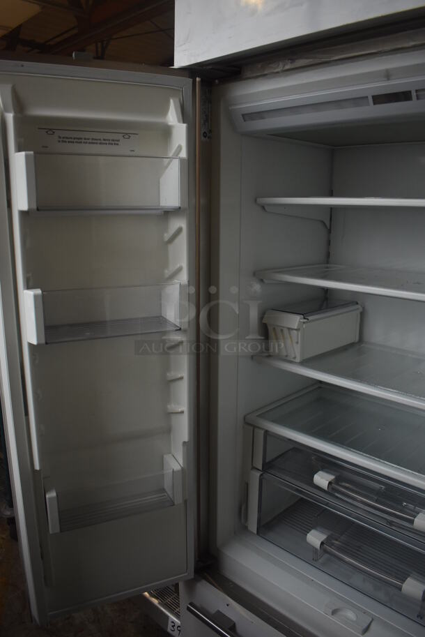Sub-zero BI-36UFD/0 Metal French Style Door Cooler Freezer Combo Unit. 115 Volts, 1 Phase. 37x28x83. Tested and Working! - Image 4 of 6