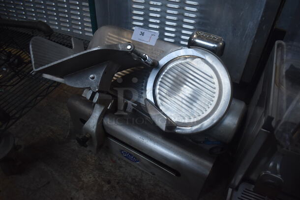 Globe 500 Stainless Steel Commercial Countertop Automatic Meat Slicer w/ Blade Sharpener. 115 Volts, 1 Phase. 20x25x20. Tested and Working! - Image 2 of 6