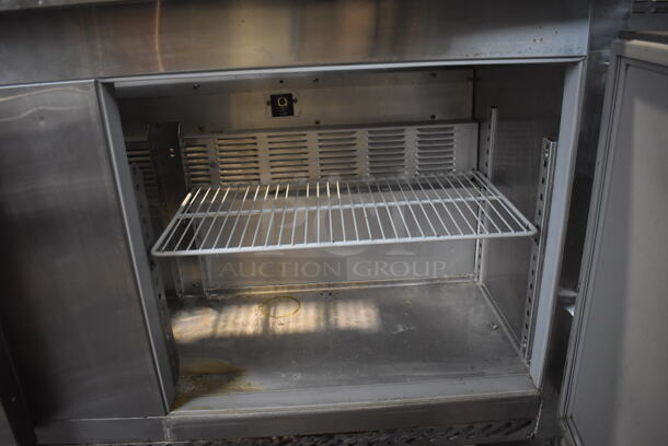 Victory VUR-60 Stainless Steel Commercial Sandwich Salad Prep Table Bain Marie Mega Top on Commercial Casters. 115 Volts, 1 Phase. 60x30x41.5. Tested and Working! - Image 6 of 8