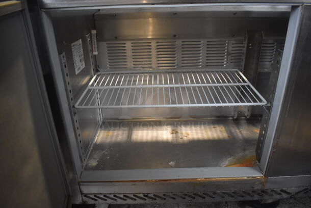 Victory VUR-60 Stainless Steel Commercial Sandwich Salad Prep Table Bain Marie Mega Top on Commercial Casters. 115 Volts, 1 Phase. 60x30x41.5. Tested and Working! - Image 7 of 8