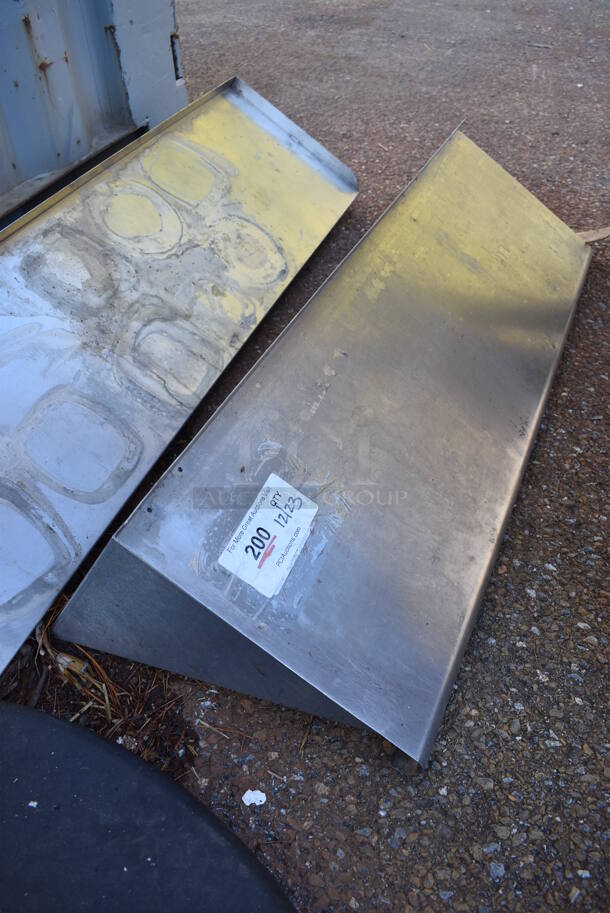 Metal Wall Mount Shelf w/ Brackets. 36x12x10 - Image 1 of 3