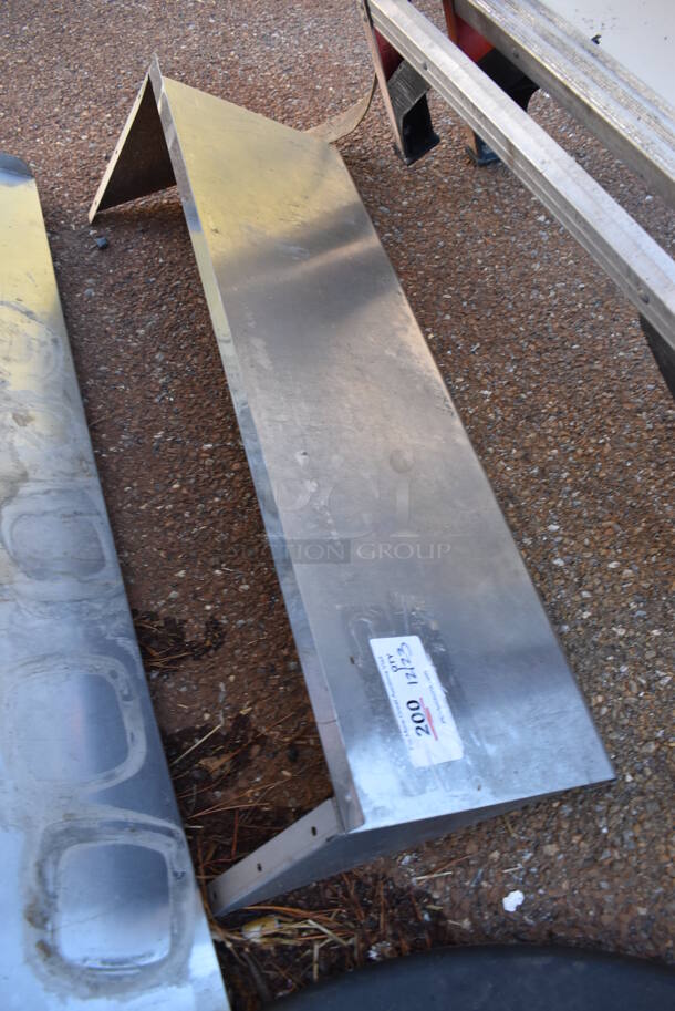 Metal Wall Mount Shelf w/ Brackets. 36x12x10 - Image 3 of 3