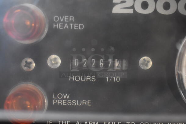 Aridyne 2000 Metal Floor Style Medical Air Compressor System Ventilator on Commercial Casters. 18x22x58 - Image 6 of 10