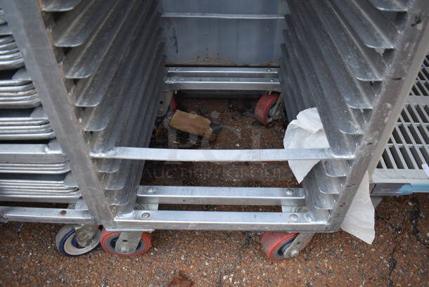 Metal Commercial Pan Transport Rack on Commercial Casters. 21x26x70 - Image 4 of 4