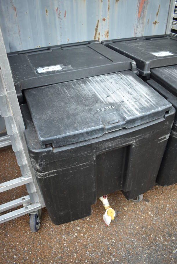 Cambro Black Poly Insulated Ice Bin on Commercial Casters. 24x33x30 - Image 3 of 5