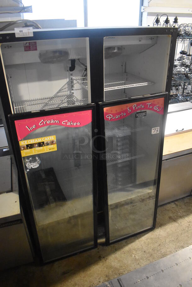 Master-Bilt BLG-48HD Metal Commercial 2 Door Reach In Freezer Merchandiser. Doors Need To Be Reattached. 208-230 Volts, 1 Phase. 52x32x80 - Image 2 of 6