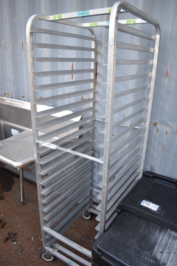 Metal Commercial Pan Transport Rack on Commercial Casters. 20.5x26x70 - Image 3 of 4