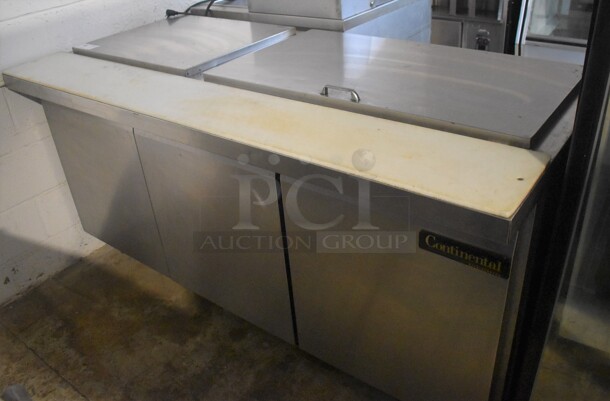 Continental SW72-30M Stainless Steel Commercial Prep Table on Commercial Casters. 115 Volts, 1 Phase. 72x34x38. Tested and Working! - Image 1 of 8