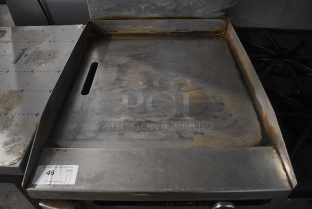 Southbend Select Stainless Steel Commercial Natural Gas Powered 6 Burner Range w/ Flat Top Griddle, Convection Oven, Oven, Over Shelf and Back Splash on Commercial Casters. 61x35x60 - Image 3 of 6