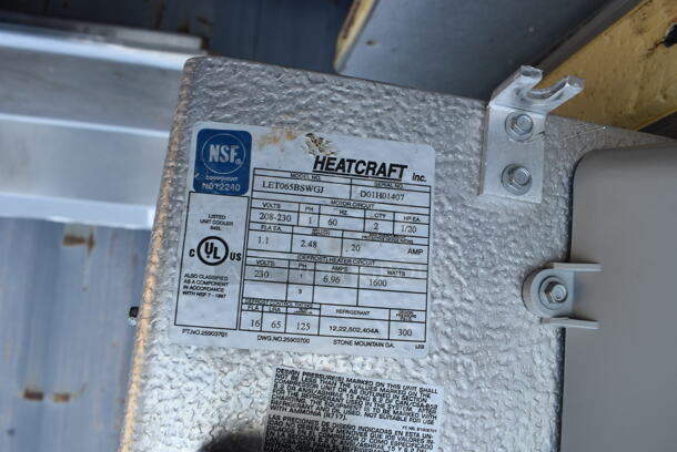 2 Harford Walk In Boxes That Make One 14'x6'x7' Combo Box w/ Tecumseh AK167ET-045-A4 208-230 Volt, 1 Phase Compressor, Tecumseh AW613ET-111-J7 208-230 Volt, 1 Phase Compressor, Bohn LET065BSWGJ 208-230 Volt, 1 Phase Condenser and Bohn ADT065ASWGJ 115 Volt, 1 Phase Condenser. Pictures of Unit Before Disassembly Are Included In The Listing. 2 Times Your Bid! - Image 11 of 12