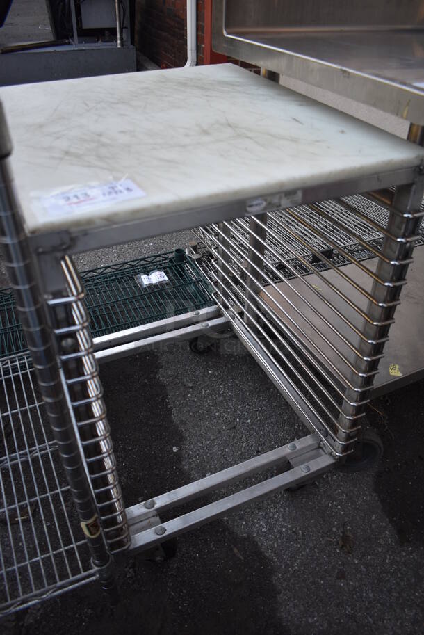 Metal Commercial Pan Rack on Commercial Casters. 21x24x31 - Image 3 of 3