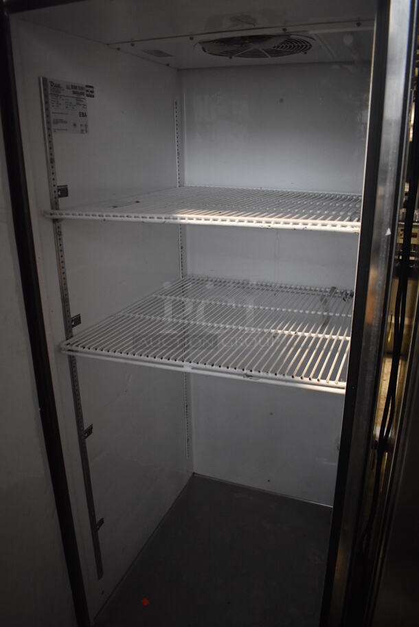 2011 True TG1R-1S Stainless Steel Commercial Single Door Reach In Cooler w/ Poly Coated Racks on Commercial Casters. 115 Volts, 1 Phase. 29x34x82. Tested and Working! - Image 6 of 7