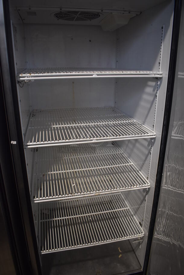 2011 True TG1R-1S Stainless Steel Commercial Single Door Reach In Cooler w/ Poly Coated Racks on Commercial Casters. 115 Volts, 1 Phase. 29x34x82. Tested and Working! - Image 5 of 6
