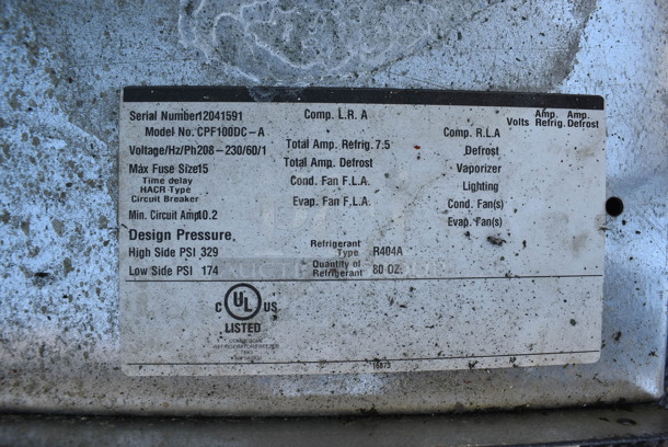 Norlake 6'x8' SELF CONTAINED Walk In Freezer Box w/ Copeland RF42C1E-CAV-101 Compressor and Norlake CPF100DC-A Condenser. 208-230 Volts, 1 Phase. Pictures of Unit Before Disassembly Are Included In The Listing - Image 8 of 10
