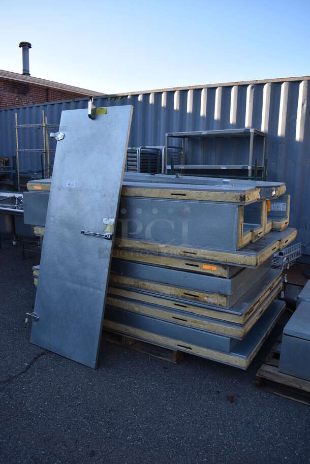 Norlake 6'x8' SELF CONTAINED Walk In Cooler Box w/ Copeland Compressor and Norlake Condenser. Pictures of Unit Before Disassembly Are Included In The Listing - Image 4 of 6