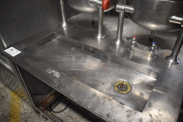 Cleveland Stainless Steel Commercial Pressurized Steam Powered Tilting Kettle Stand w/ 2 Cleveland KDT-6T Tilting Steam Kettles. 35.5x34x55 - Image 9 of 9