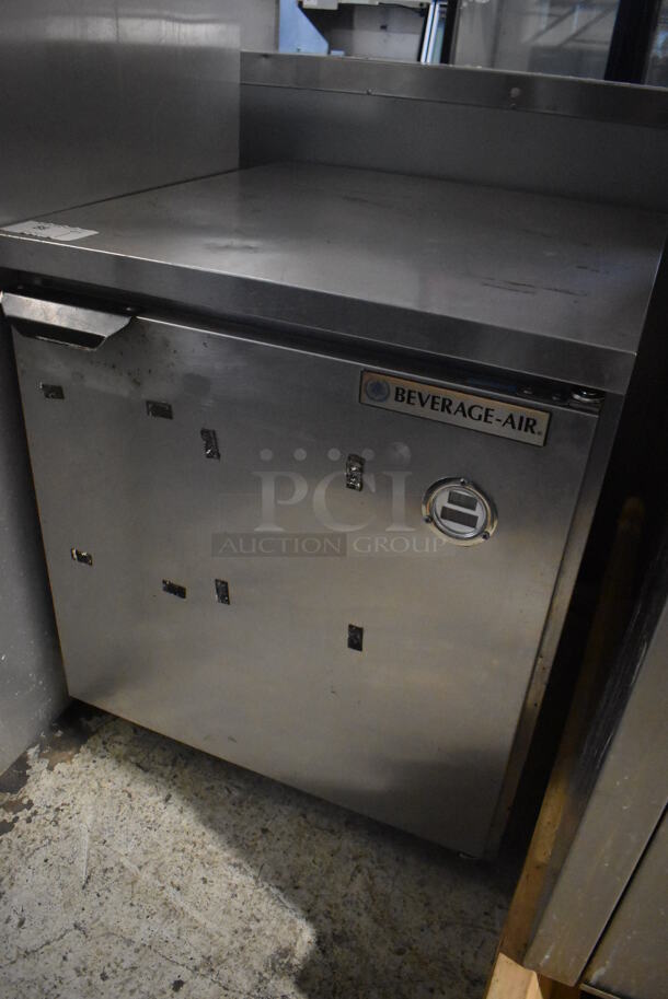 Beverage Air Stainless Steel Commercial Single Door Undercounter Freezer. 115 Volts, 1 Phase. 27x30x30.5. Tested and Working! - Image 2 of 5