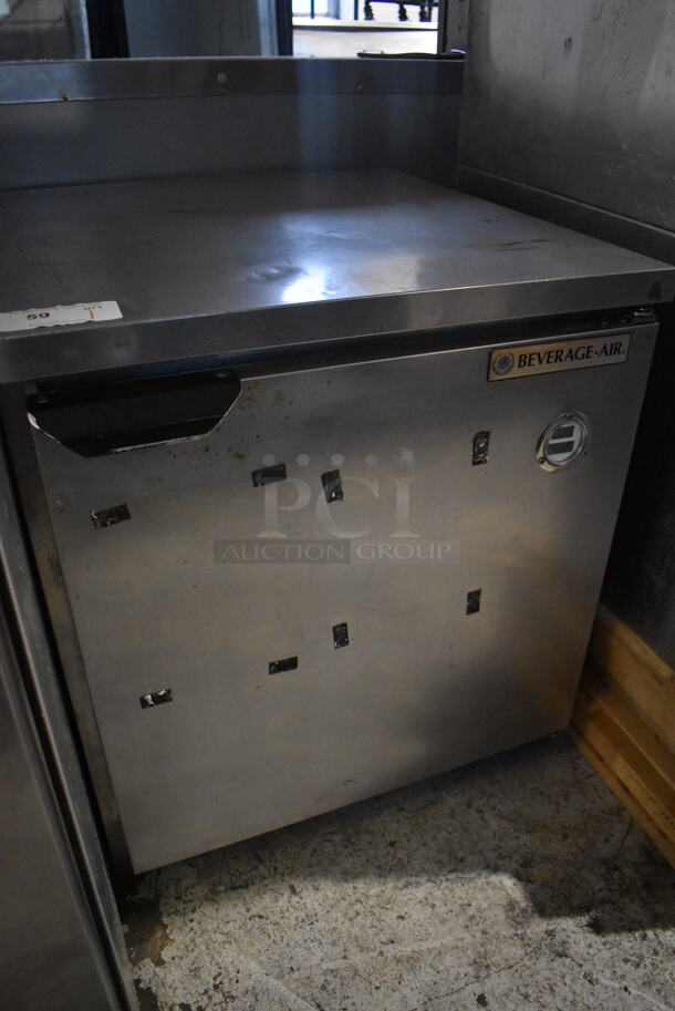 Beverage Air Stainless Steel Commercial Single Door Undercounter Freezer. 115 Volts, 1 Phase. 27x30x30.5. Tested and Working! - Image 3 of 5