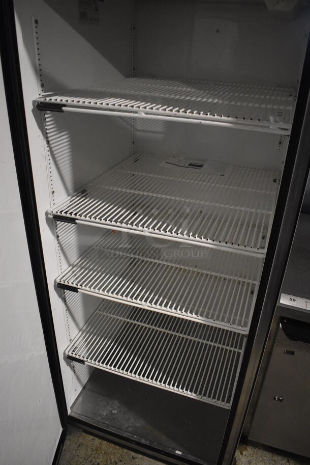 True TG1R-1S ENERGY STAR Stainless Steel Commercial Single Door Reach In Cooler w/ Poly Coated Racks. 115 Volts, 1 Phase. 29x34x82. Tested and Working! - Image 5 of 5