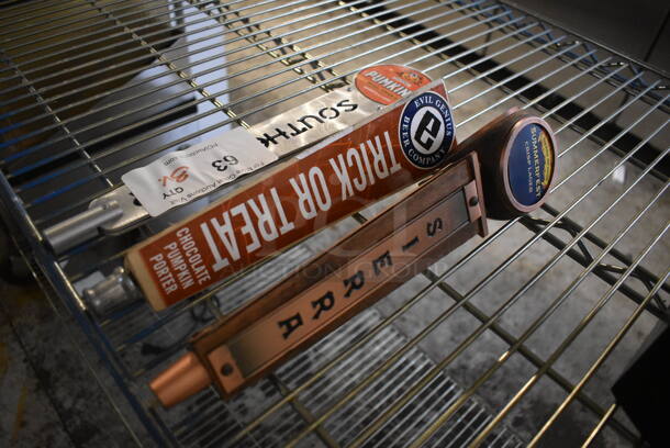 3 Various Beer Tower Tap Handles; Pumking, Trick or Treat and Sierra. 12", 12", 14". 3 Times Your Bid! - Image 3 of 4