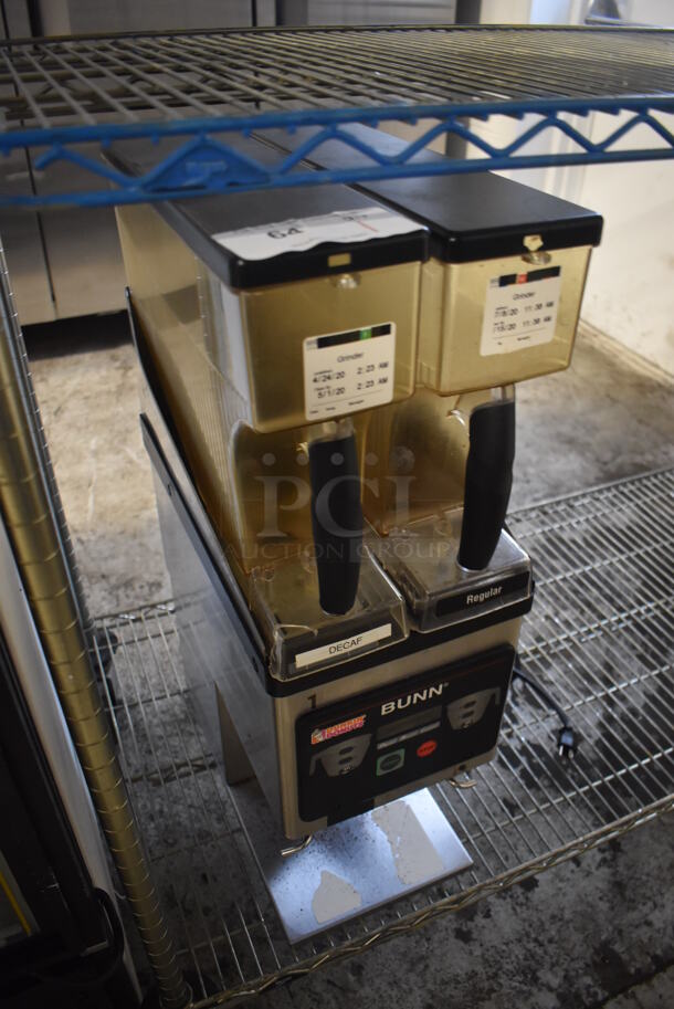 Bunn MHG Stainless Steel Commercial Countertop 2 Hopper Coffee Bean Grinder. 120 Volts, 1 Phase. 9x17x29. Tested and Does Not Power On - Image 3 of 5