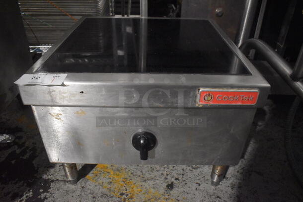 CookTek Stainless Steel Commercial Countertop Electric Powered Single Burner Range. 250 Volts. 22x23x17 - Image 1 of 6