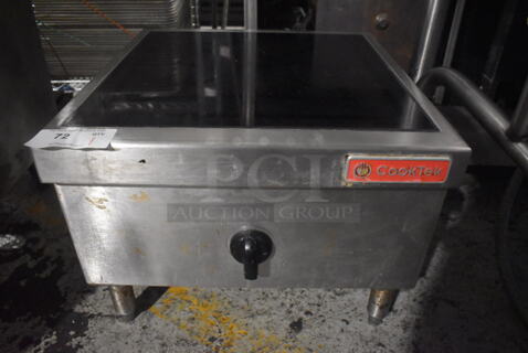 CookTek Stainless Steel Commercial Countertop Electric Powered Single Burner Range. 250 Volts. 22x23x17