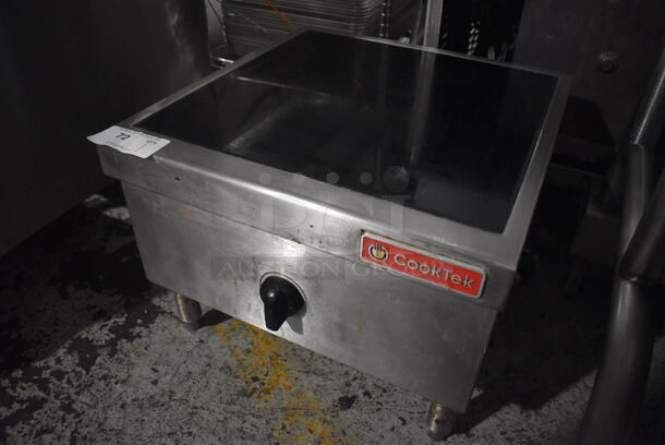 CookTek Stainless Steel Commercial Countertop Electric Powered Single Burner Range. 250 Volts. 22x23x17 - Image 2 of 6