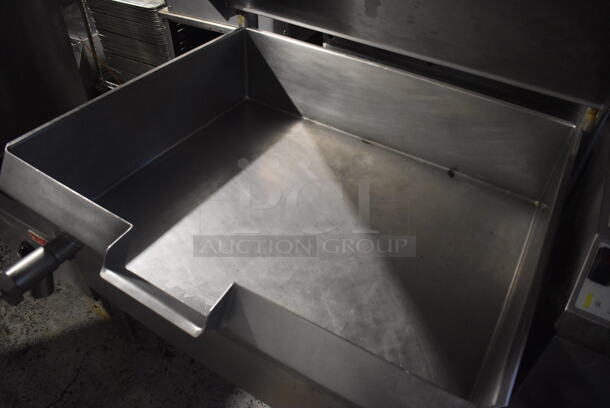 Cleveland Stainless Steel Commercial Floor Style Electric Powered Manual Tilting Braising Pan Skillet. 208-250 Volts, 3 Phase. 48x40x50 - Image 4 of 7