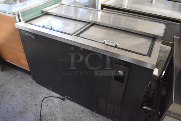 Continental CBC50 Stainless Steel Commercial Back Bar Cooler w/ 2 Sliding Lids. 50x28x34. Tested and Powers On But Temps at 53 Degrees - Image 2 of 8