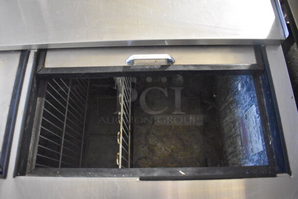 Continental CBC50 Stainless Steel Commercial Back Bar Cooler w/ 2 Sliding Lids. 50x28x34. Tested and Powers On But Temps at 53 Degrees - Image 4 of 8