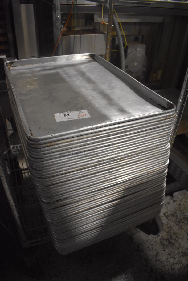 50 Metal Full Size Baking Pans. 18x26x1. 50 Times Your Bid! - Image 3 of 4