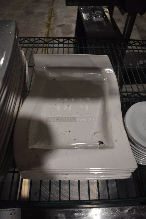 ALL ONE MONEY! Tier Lot of Various White Ceramic Plates; 12 Saucers, 22 Plates.  - Image 3 of 5