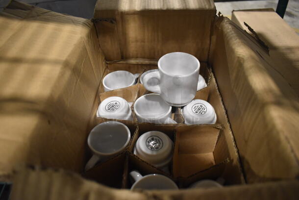 23 BRAND NEW IN BOX! White Ceramic Espresso Mugs. 3x2x2.5. 23 Times Your Bid! - Image 2 of 4