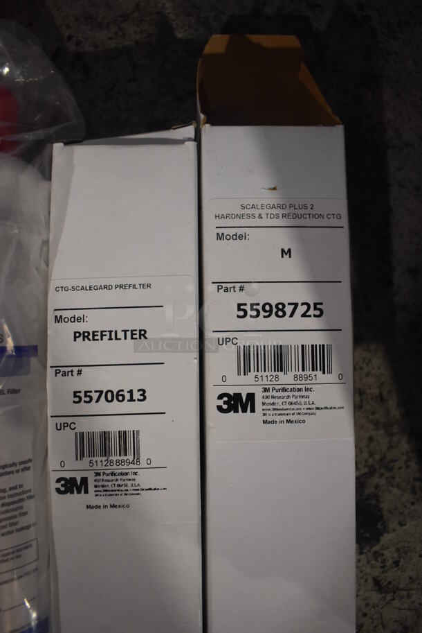 ALL ONE MONEY! Lot of 3M Water Filter Cartridges, 2 3M M Prefilter Cartridges, 2 3M CFS110-C20 Sediment Reduction Filter Cartridges and 4 Cuno CFS4201MF Scale Inhibitor and Particulate Reduction Cartridges in Clear Poly Bin - Image 2 of 7