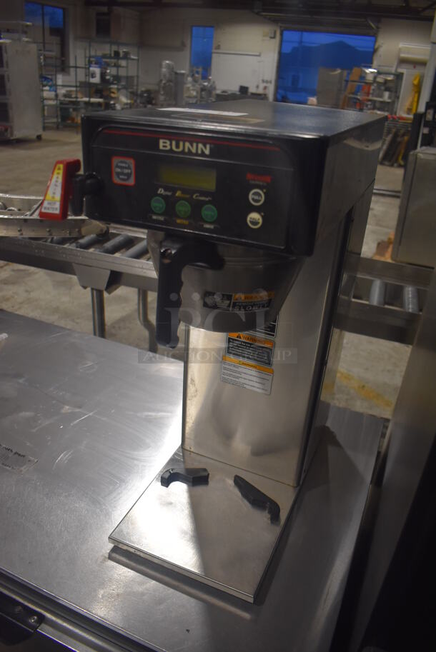 2012 Bunn ICB-DV Infusion Series Stainless Steel Commercial Countertop Iced Tea Machine w/ Hot Water Dispenser and Metal Brew Basket. 120/208-240 Volts, 1 Phase. 10x24x26 - Image 3 of 6