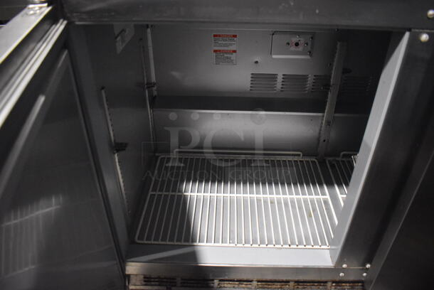 Beverage Air UCR48A-23 Stainless Steel Commercial 2 Door Undercounter Cooler on Commercial Casters. 115 Volts, 1 Phase. 48x31x30.5. Tested and Working! - Image 4 of 6