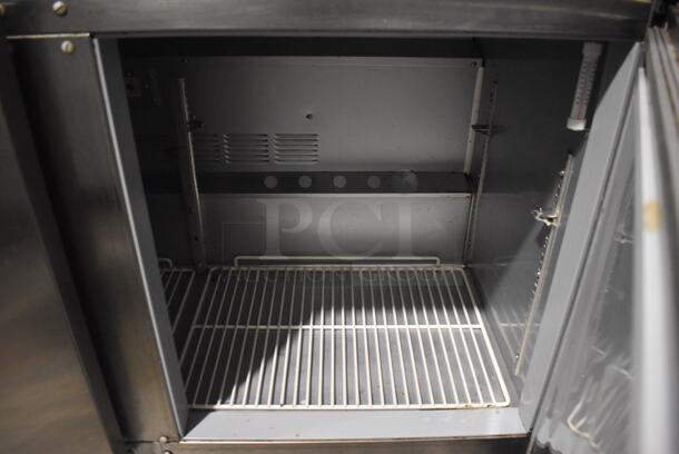 Beverage Air UCR48A-23 Stainless Steel Commercial 2 Door Undercounter Cooler on Commercial Casters. 115 Volts, 1 Phase. 48x31x30.5. Tested and Working! - Image 6 of 6