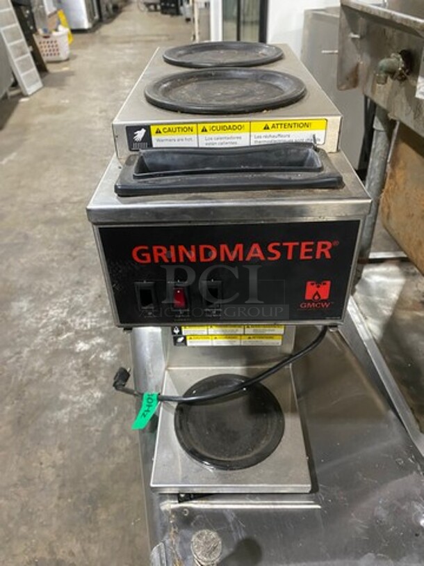 Grindmaster Commercial Countertop Coffee Maker! With 3 Coffee Pot Warmers! All Stainless Steel! - Image 1 of 10