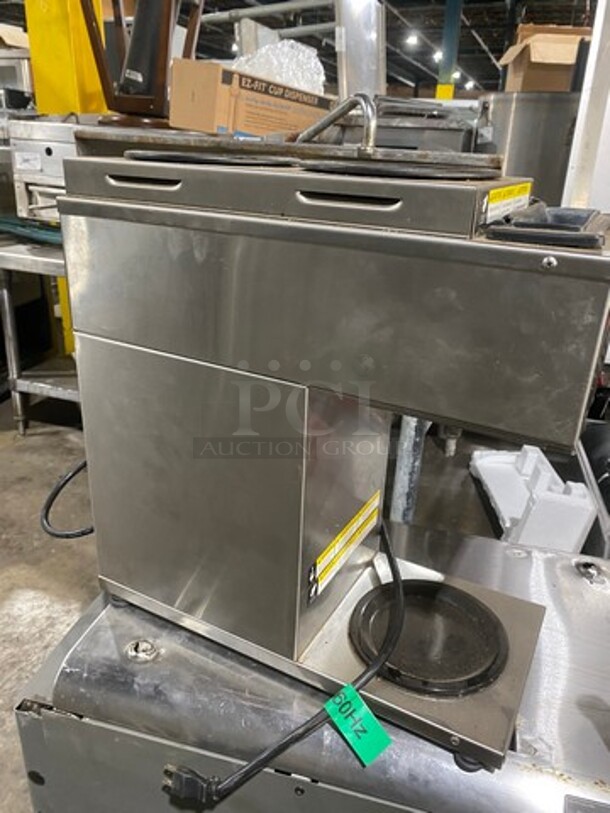 Grindmaster Commercial Countertop Coffee Maker! With 3 Coffee Pot Warmers! All Stainless Steel! - Image 3 of 10