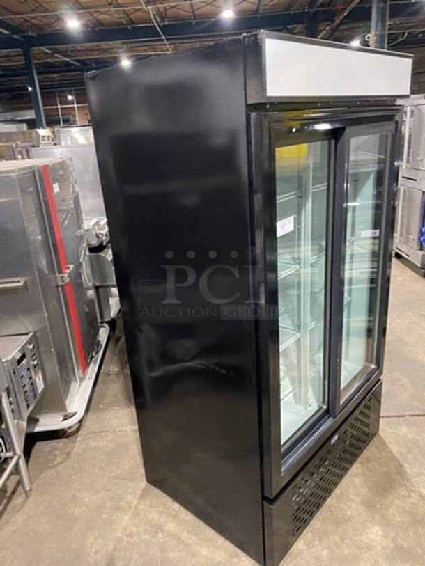Carrier Commercial 2 Door Reach In Cooler Merchandiser! With View Through Doors! With Poly Coated Racks! Model: MC1100 SN: 2007X73529 - Image 4 of 8