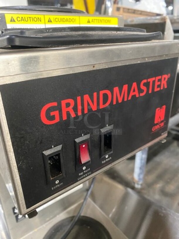 Grindmaster Commercial Countertop Coffee Maker! With 3 Coffee Pot Warmers! All Stainless Steel! - Image 6 of 10