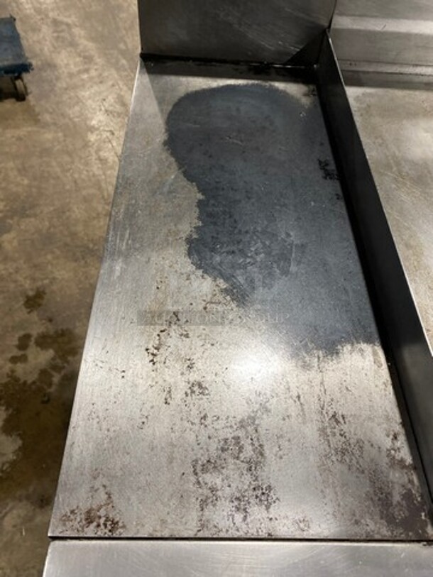 NICE! Garland Commercial Natural Gas Powered Hot Plate With Right Side Flat Griddle! Griddle Has Side Splashes! With Back Splash! With Oven Underneath! All Stainless Steel! - Image 6 of 10