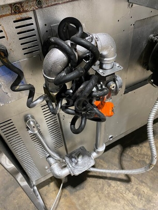 NICE! Garland Commercial Natural Gas Powered Hot Plate With Right Side Flat Griddle! Griddle Has Side Splashes! With Back Splash! With Oven Underneath! All Stainless Steel! - Image 10 of 10