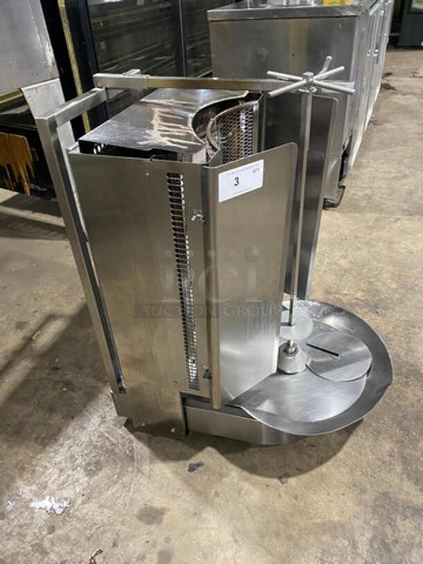 LATE MODEL! 2017 Inoksan Commercial Natural Gas Powered Kebab/ Gyro Machine! All Stainless Steel! Model: PDG400N SN: 37011908007 115V - Image 2 of 9