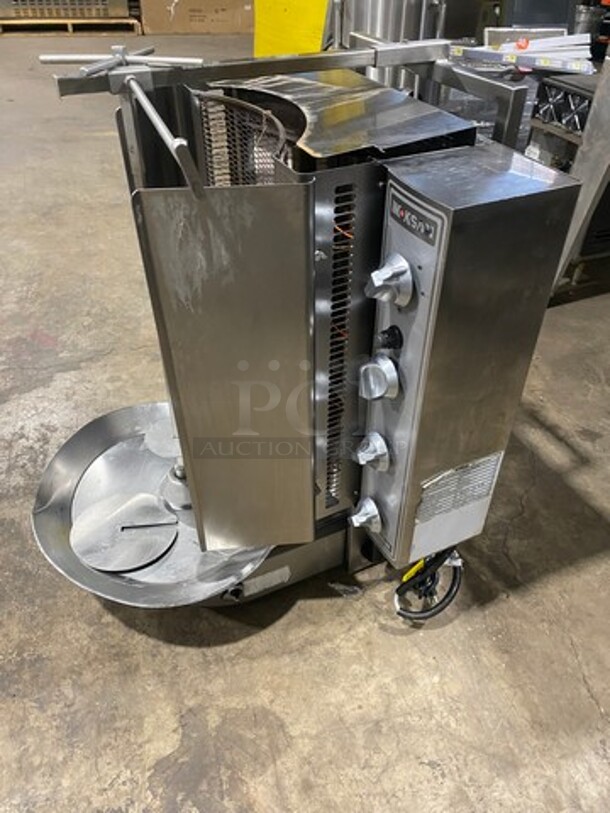 LATE MODEL! 2017 Inoksan Commercial Natural Gas Powered Kebab/ Gyro Machine! All Stainless Steel! Model: PDG400N SN: 37011908007 115V - Image 4 of 9